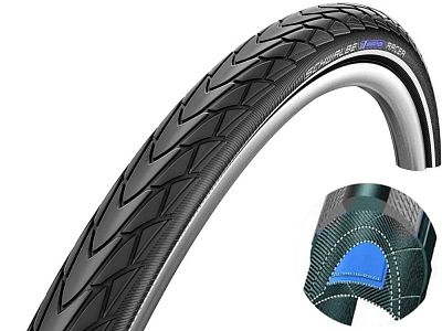 Превью  Велопокрышка SCHWALBE Marathon Racer 28"/700C Perfomance RaceGuard Сталь 67 TPI